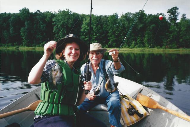Roscoe and Laura Fishing